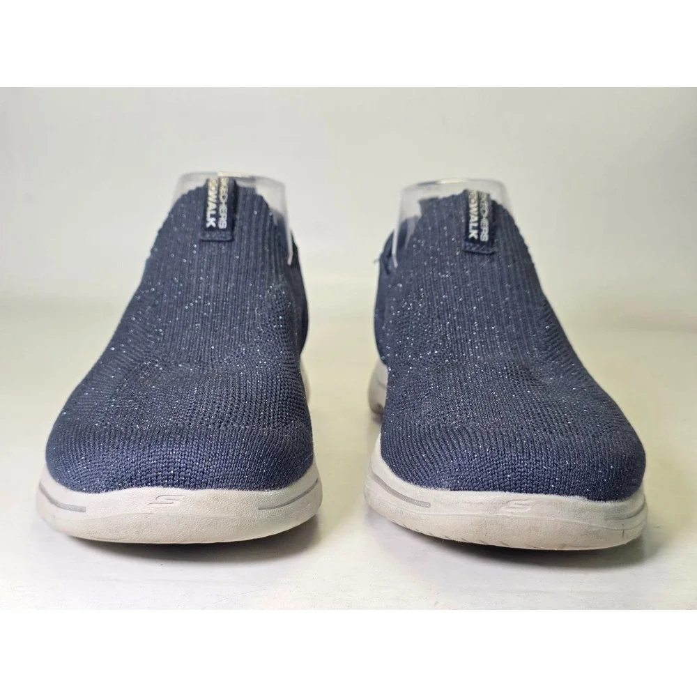 Skechers GoWalk Goga Mat Women's Sneakers Size 9 Blue Slip On Air Cooled Shoes
